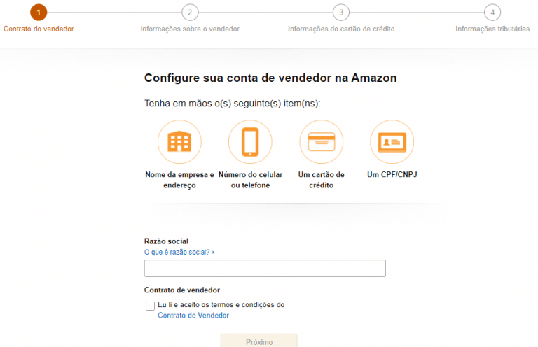 Cadastro amazon 2