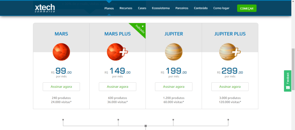 plataforma loja virtual - xtech