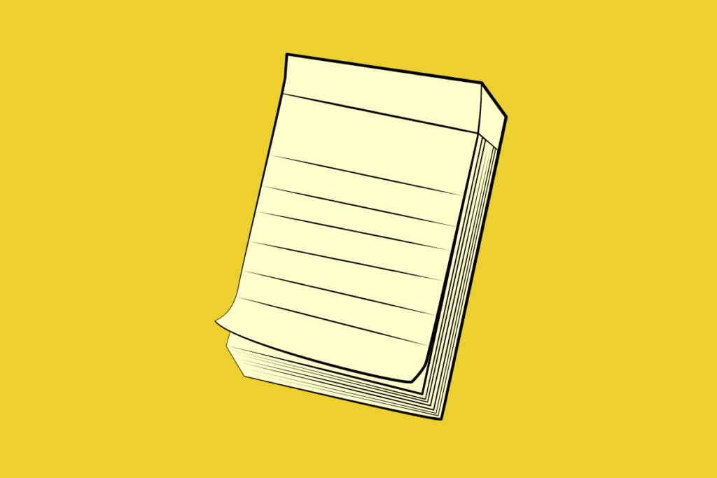 bloco de notas