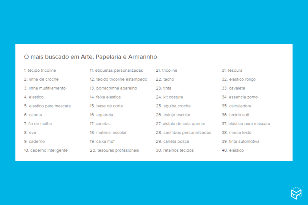 produtos mais vendidos