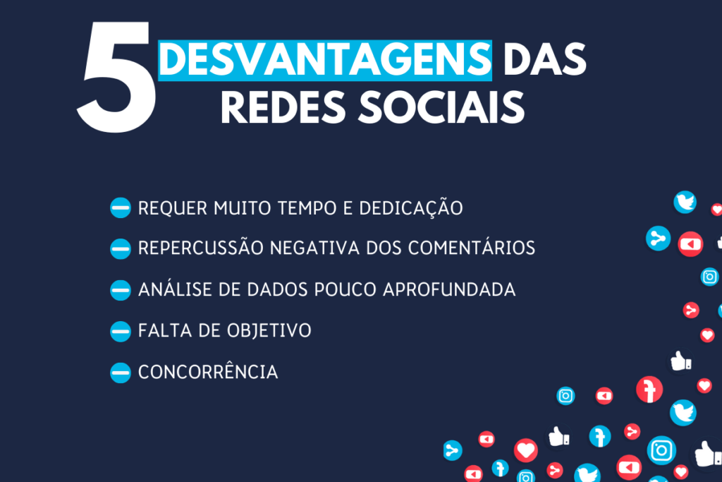 Desvantagens das redes sociais