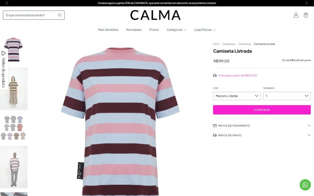 layout para ecommerce