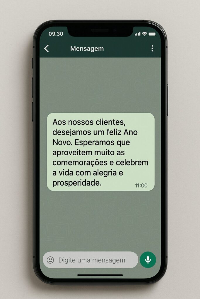 mensagem de fim de ano para clientes