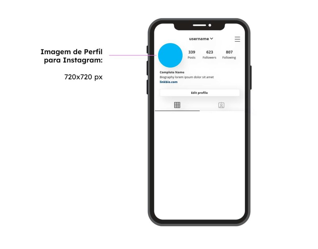 tamanho post instagram