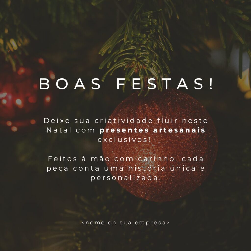Texto para campanha de Natal