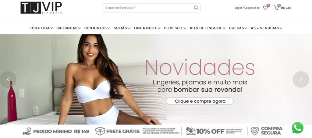 fornecedor de lingerie