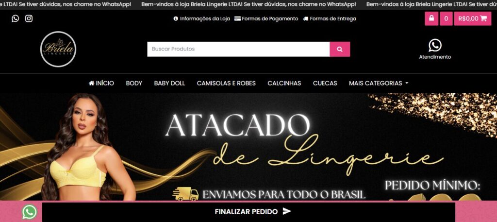 fornecedor de lingerie