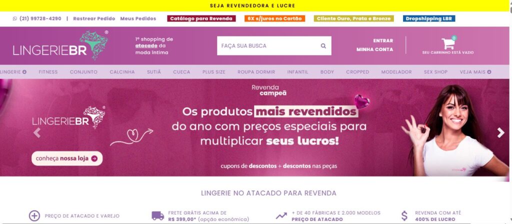 fornecedor de lingerie