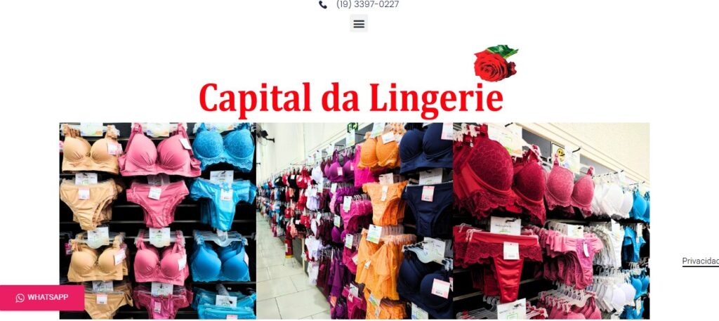 fornecedor de lingerie