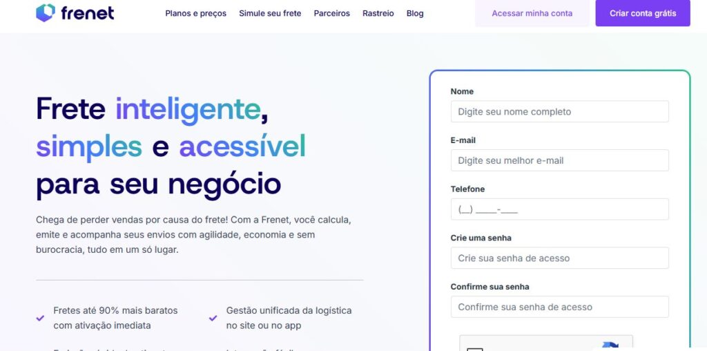 plataforma de fretes