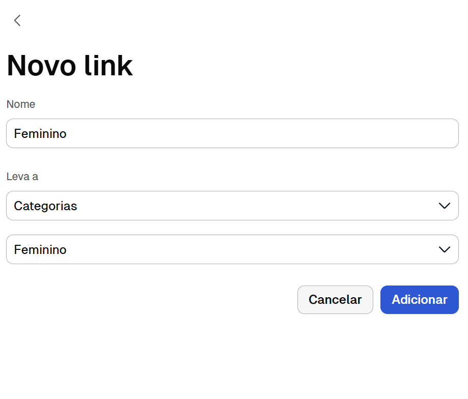 como adicionar categorias na Nuvemshop